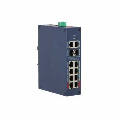 DH CHS4212 8GT 110 12 Port Cloud Managed Hardened Gigabit Switch With 8 Port PoE